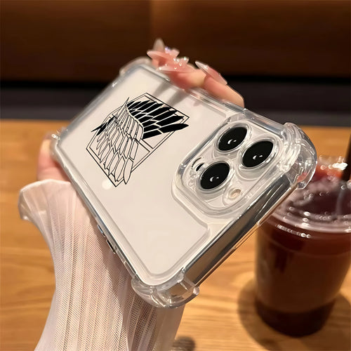 Attack On Titan Clear Phone Shield