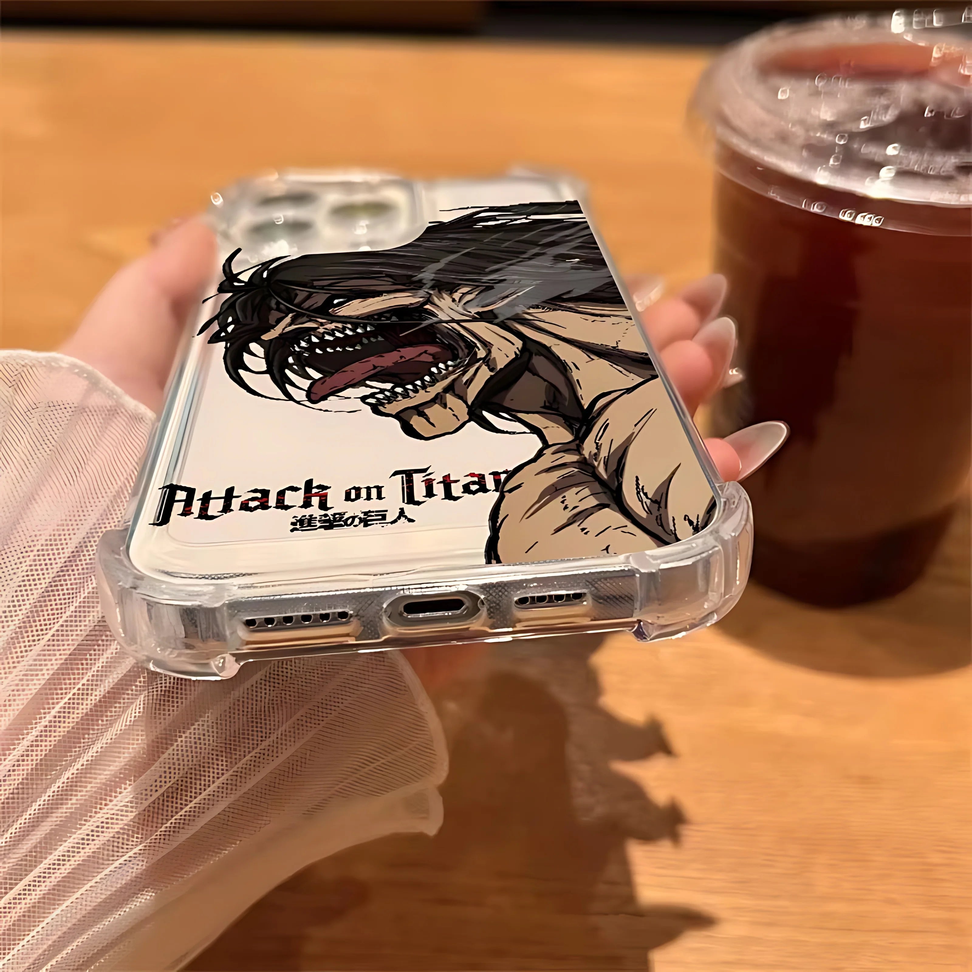 Attack On Titan Clear Phone Shield