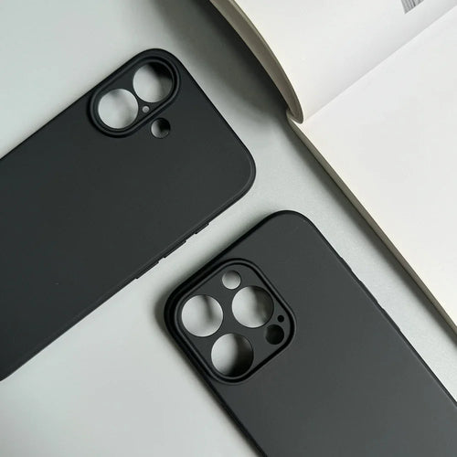 Matte Full-Cover Silicone Phone Case